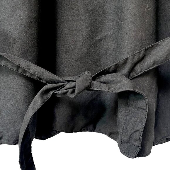 EFFECI Vintage Vest Embroidered Cotton Boho Fish Flowers Black Burgundy - Picture 9 of 11